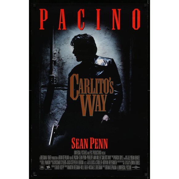1993 Carlito's Way ORIGINAL SS Movie Poster 11x17 Al Pacino (Buy 2 Get 1 Free!) - Picture 1 of 1